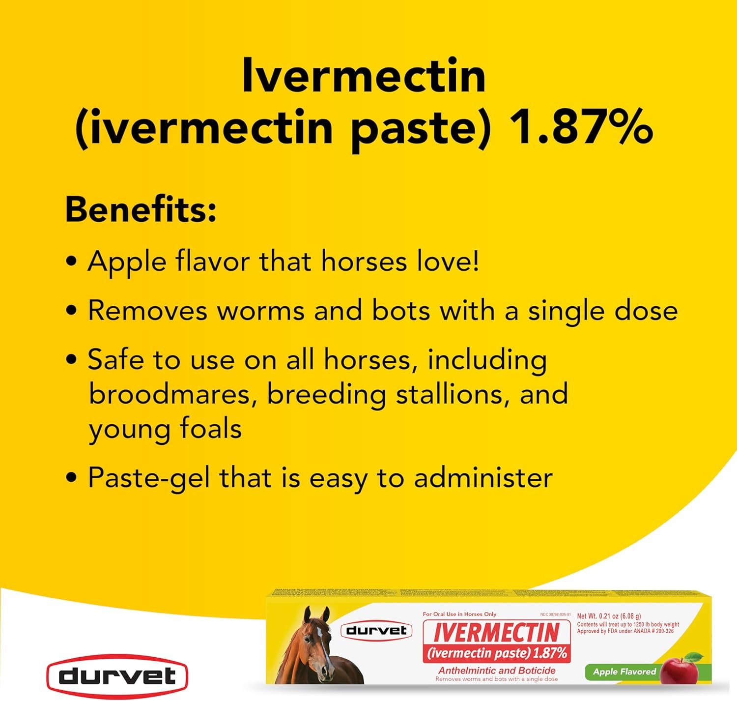 Ivermectin Paste 1.87% for Deworming Horses – Pack of 2 - Image 2